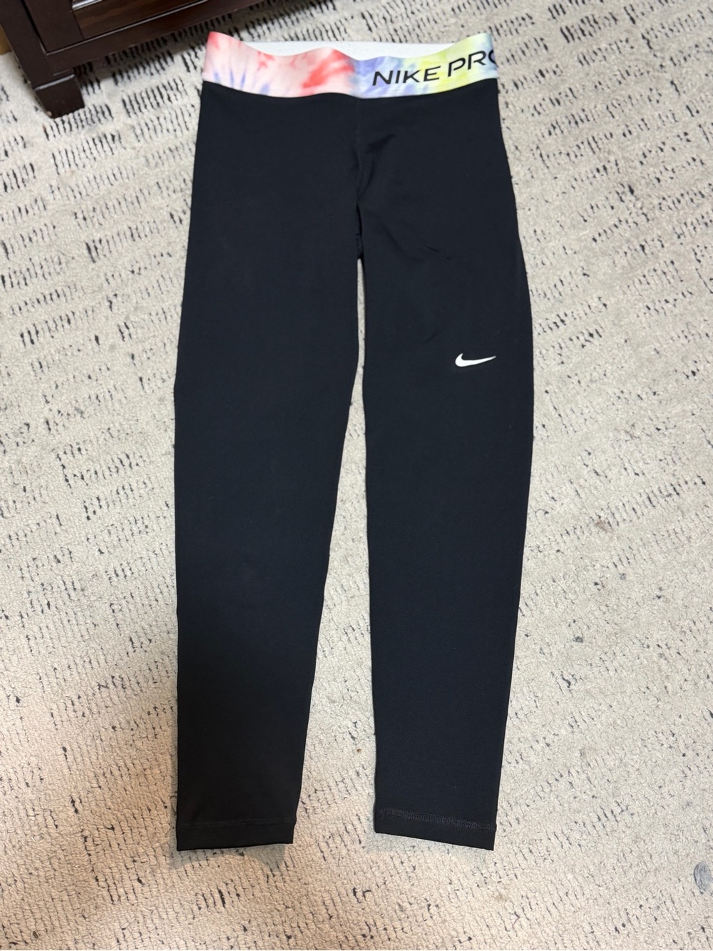 Women’s Nike Dri-Fit Leggings with Multicolor Waistband size small